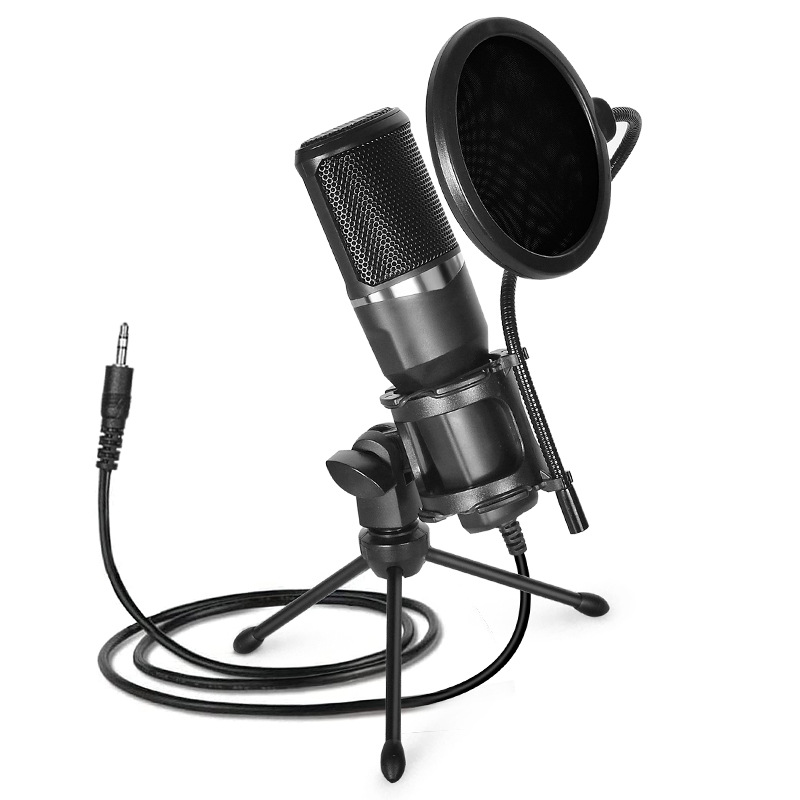 Desktop microphone stand, anti-blowout n...