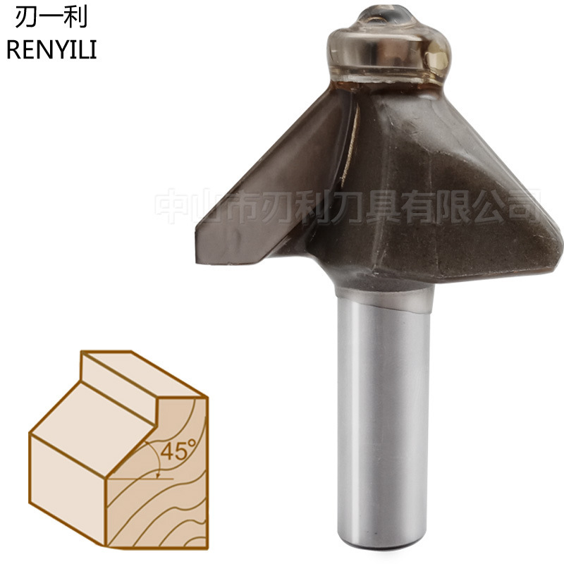 公制45°斜角刀 木工铣刀 45度斜角刀 电动工具 修边机电木铣专用