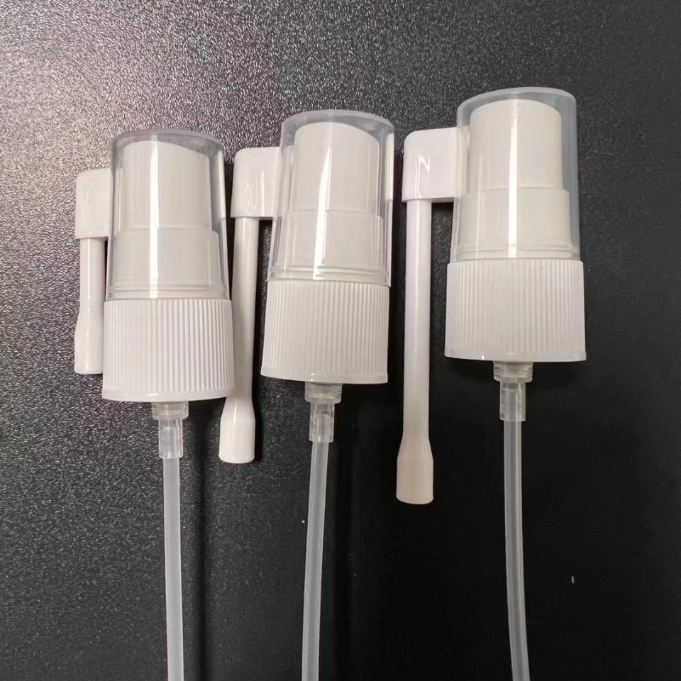 厂家全塑喷雾泵乳液泵无金属长摇杆喷头鼻喷洗鼻器口腔直喷喷头