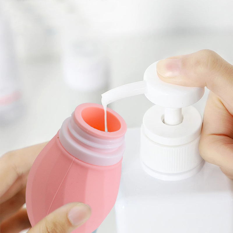 水滴型收纳瓶 户外旅行易携带护肤品爽肤水收纳小样瓶 硅胶分装瓶