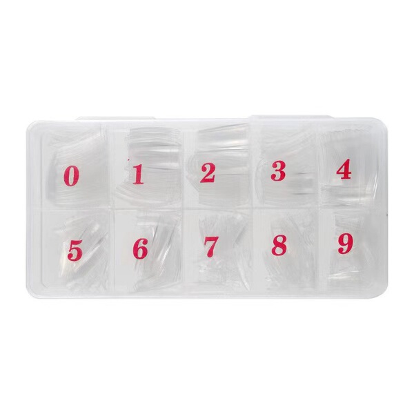 Transparent fake nails for manicure for nails
