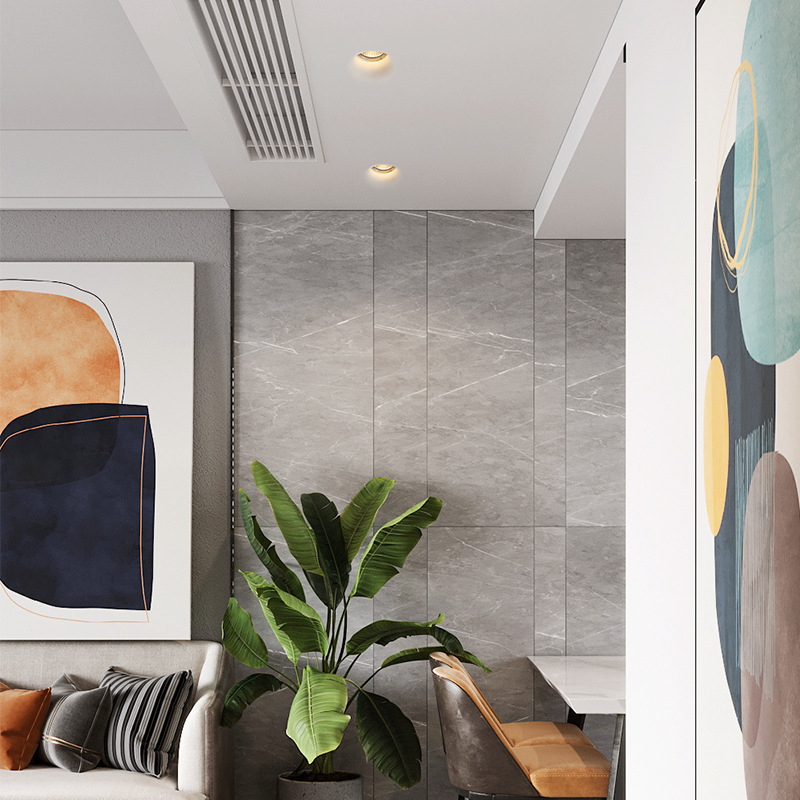 Square plaster lamp bracket pre-buried frameless embedded cob living room plaster square spotlights anti-glare simple spotlights 