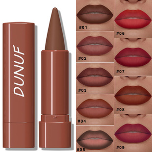 Dunu 9-Color Pointed Matte Matte Lipstick, Attention to View! Link Disclaimer-Exclusively for Foreign Trade