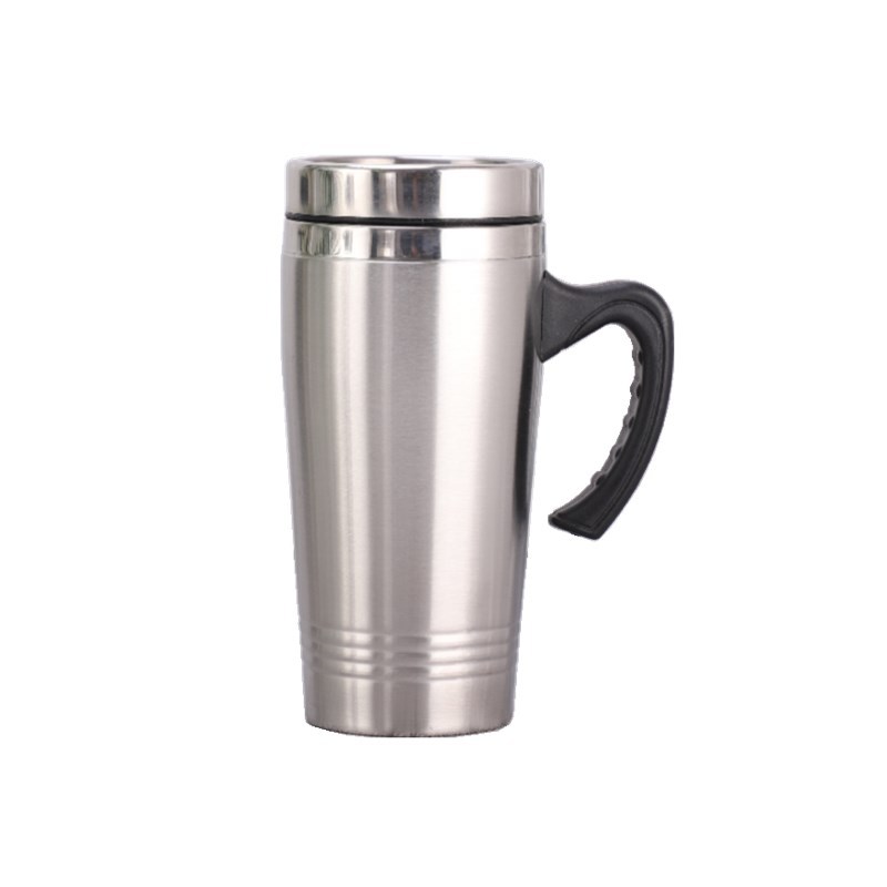 Suministro de tres hilos doble taza de acero exquisito regalo de acero inoxidable taza de coche taza de publicidad taza de agua aislamiento térmico y preservación del frío
