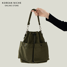 2025新款小众设计高级感斜挎包包韩版时尚百搭尼龙材质手提单肩包