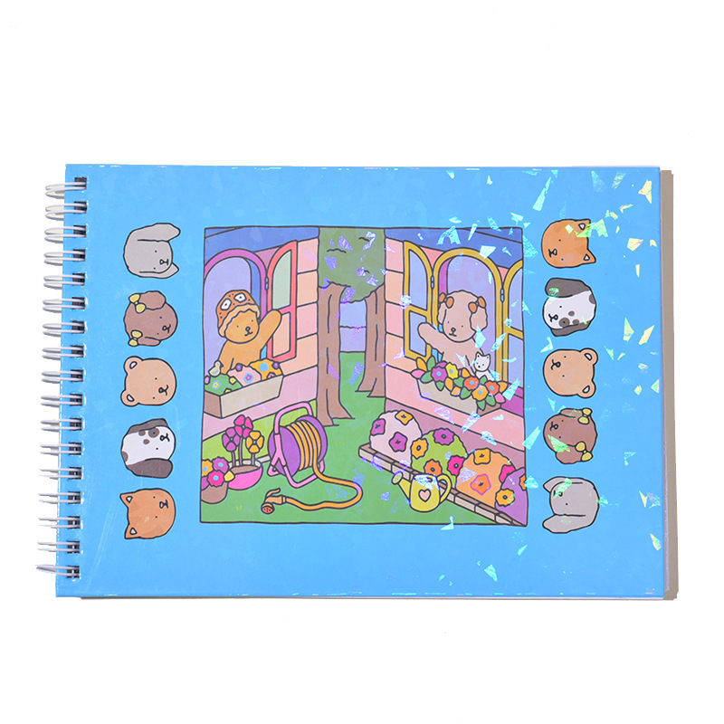 現物ボビー・グズ硬面塗り絵48ページ落書き塗り絵子供娯楽知育絵画塗り絵|undefined
