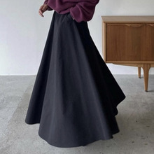 现货日本clane松本惠奈显瘦黑色米色半裙