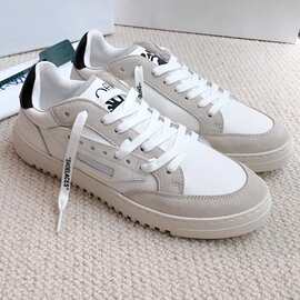 潮牌箭头休闲鞋2025年春季新款平底小白鞋情侣款明星同款板鞋