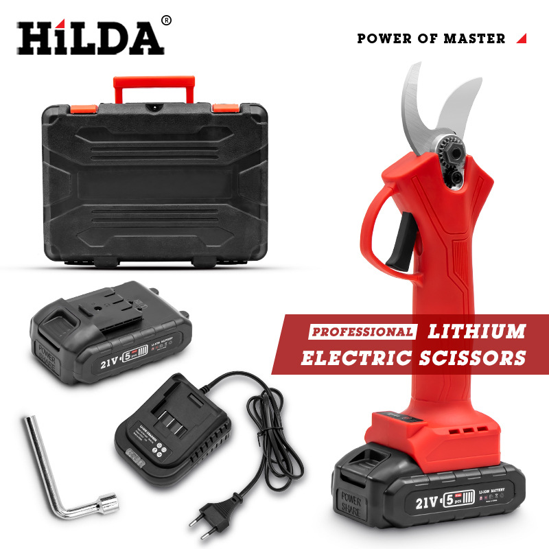 HiLDA de litio eléctrico sierra de cadena tijeras eléctricas de litio tijeras eléctricas de poda de rama gruesa tijeras eléctricas