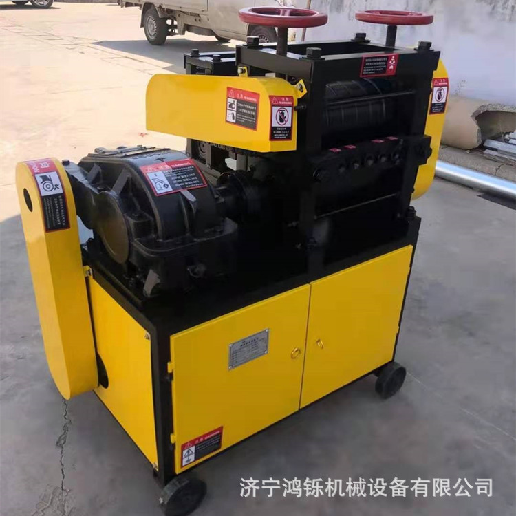 鸿铄立式废旧钢筋调直机 6-14型双电机带动卧式废旧钢筋调直机