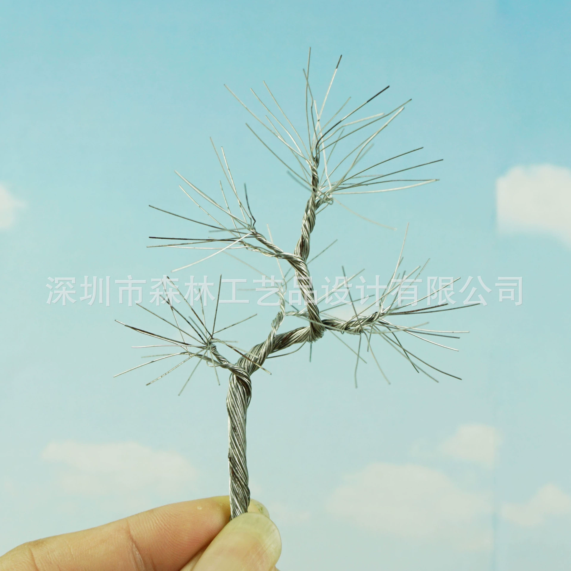 Модель здания, модель поезда, модель песочного стола, модель дерева DIY учебный материал проволока 106-столб дерева