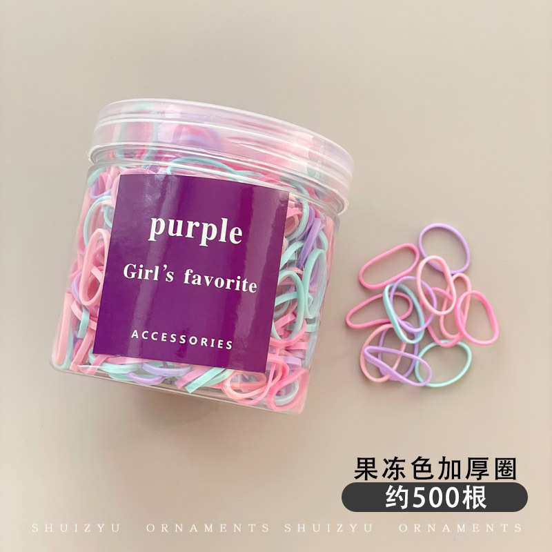 Banda de goma para niños, niñas, bebés, adornos de cabello para niños pequeños, anillo de cabello elástico, banda de goma desechable