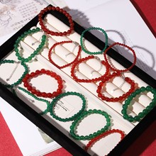 新款天然玉髓玛瑙手链女款纯银S925红绿玛瑙手串批发代发直播礼品