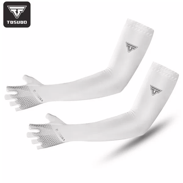 Captain Tas Ice Silk Sleeves Summer Sun Protection Hand Sleeves Fishing Driving Sports Men's and Women's Cycling Breathable Arm Guards Ice Sleeves