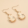 Earrings, wish, suitable for import, European style, halloween, wholesale