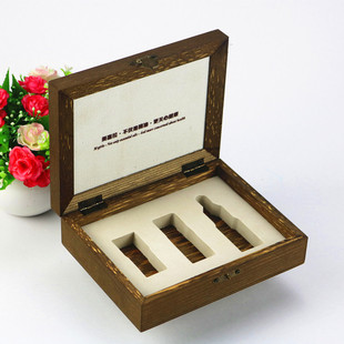 Factory Customized Essential Oil Packaging Box, Solid Wood Canvas Box, 30ml Small Set Box, Wooden Box, Cosmetics Storage Box, Sub-Packaging