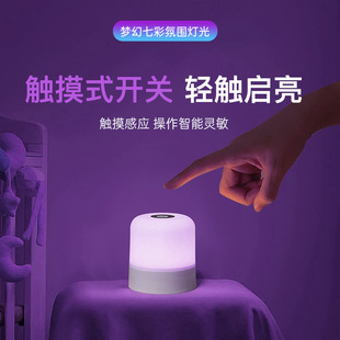 Rechargeable Touch Night Light, Pat Light, Lighting Lamp, Baby Feeding Atmosphere Small Table Lamp, Bedside Lamp, Bedroom Sleep Lamp
