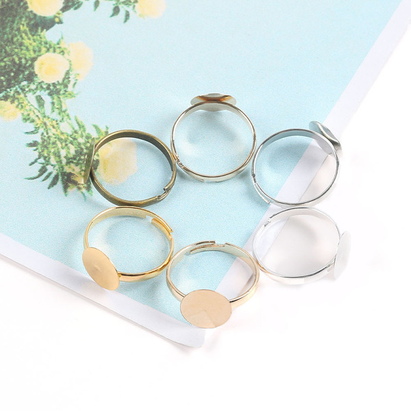 Adjustable wedding ring handmade pearl