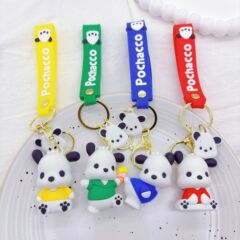 かわいい子犬のキーホルダーのアイデアの漫画の子犬の車のペンダントの祝典の贈り物の工場は卸売りします。