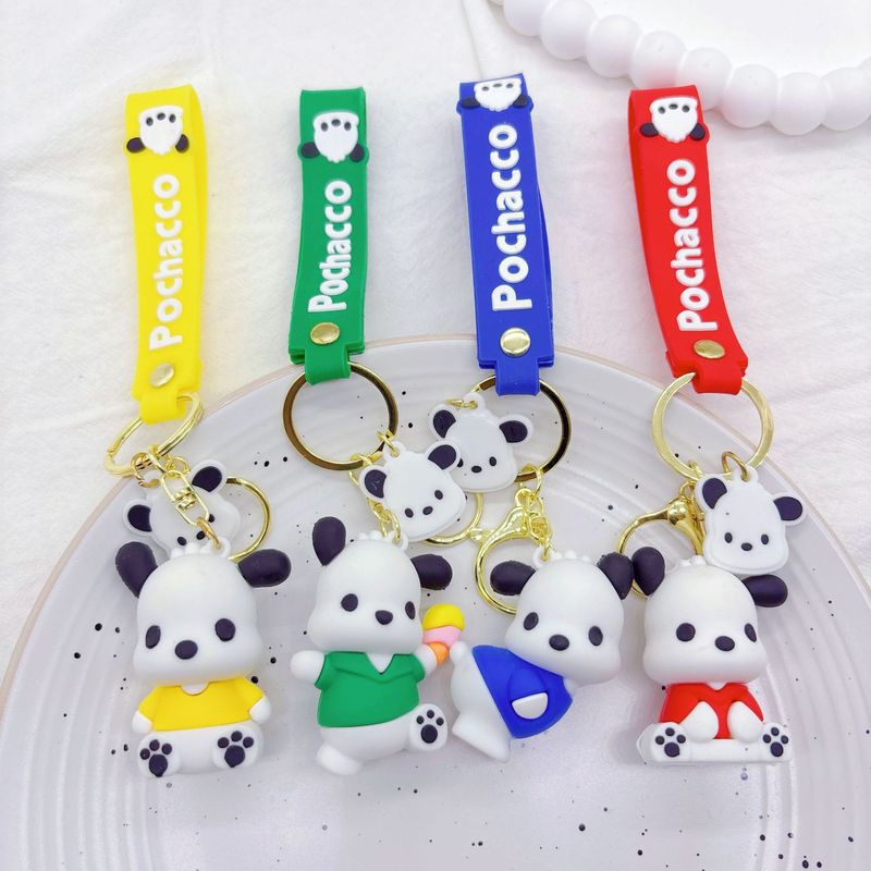 かわいい子犬のキーホルダーのアイデアの漫画の子犬の車のペンダントの祝典の贈り物の工場は卸売りします。|undefined