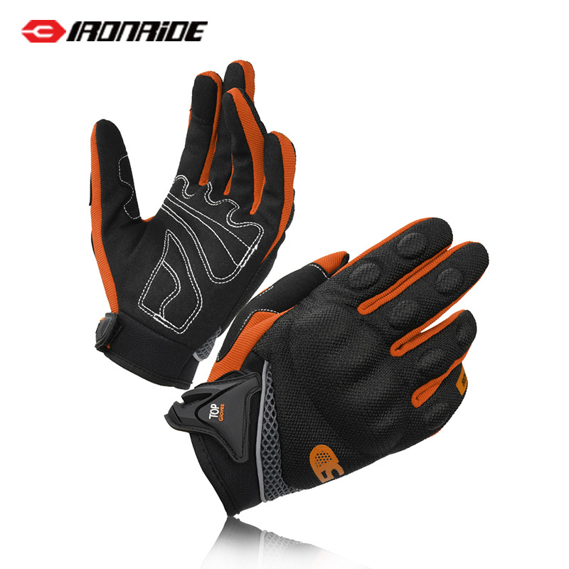 Guantes de motocicleta a prueba de caídas y transpirables, locomotoras de carreras de ciclismo de cuatro estaciones, guantes de pantalla táctil antideslizantes resistentes al desgaste, hombres para llevar