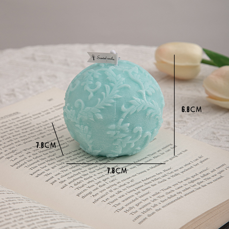 Conjunto de velas aromáticas decorativas com flores_voghion.com