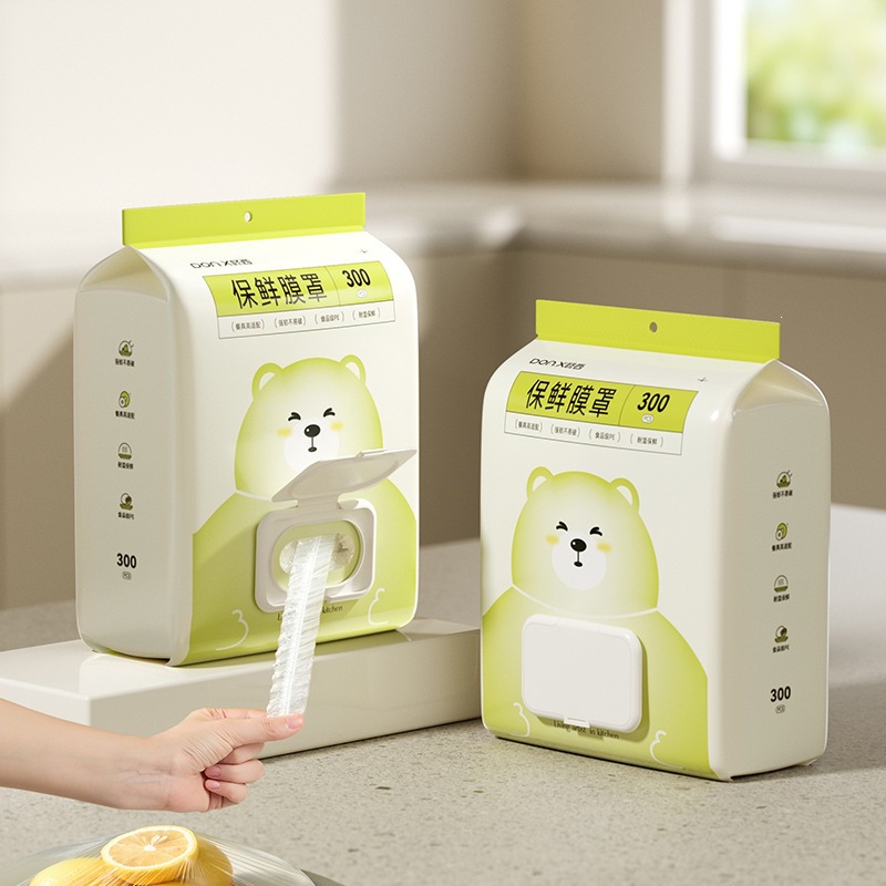 原创工厂一次性保鲜膜罩餐厅卡通创意碗盘冰箱保鲜家用防尘罩批发