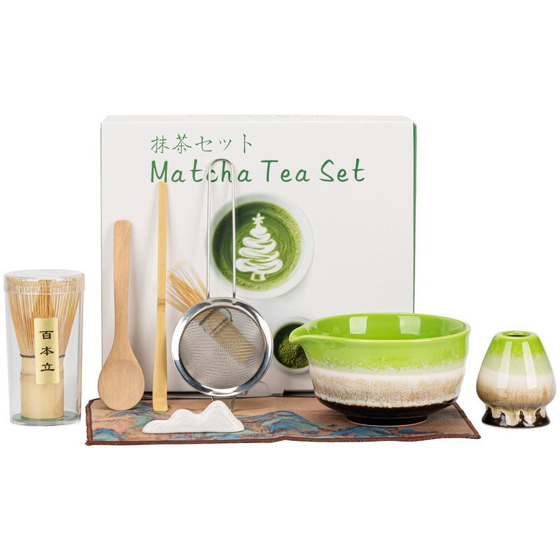 日式窑变抹茶碗宋代点茶百本立茶筅立抹茶刷4件8件工具茶具套装|undefined