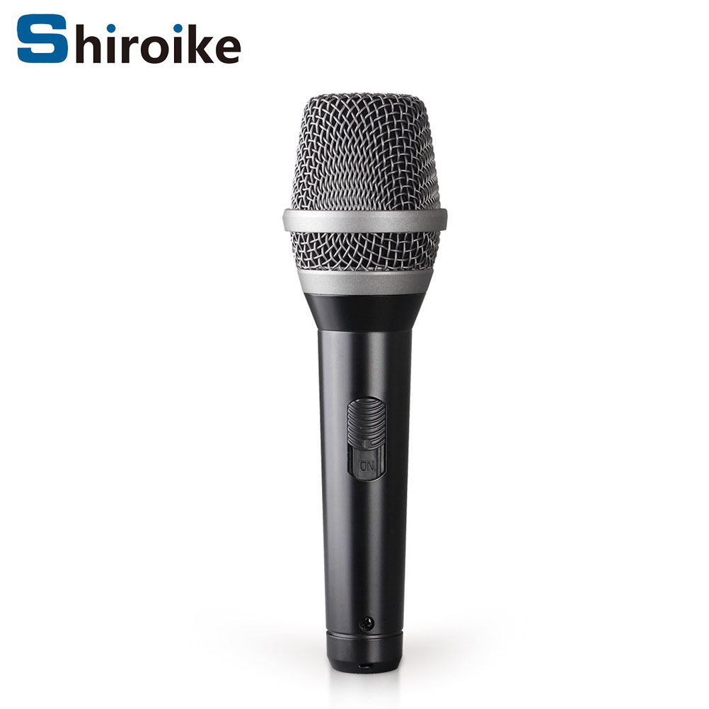 Professional Dynamic Wired Microphone Sound Card Live Ktv Home Amplifier Outdoor Karaoke Stage Performance Recording Microphone