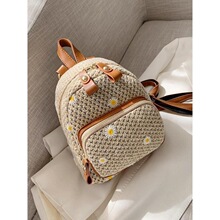 M 34490 Fashionable Straw Backpack ��Ů�ݱ౳�� �羳ŷ��