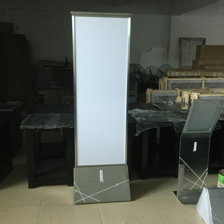 不锈钢拉丝带防火板广告底座火车站宣传广告底座售楼处底座