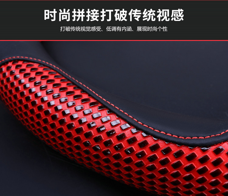 New crystal massage steering wheel cover, breathable, all-season leather car steering wheel cover, round D-shaped universal grip