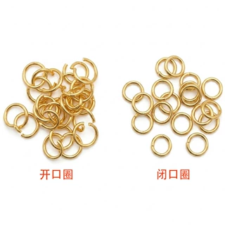 开口圈铁闭口圈diy饰品配件材料连接圈可加做保色厂家批发连接环