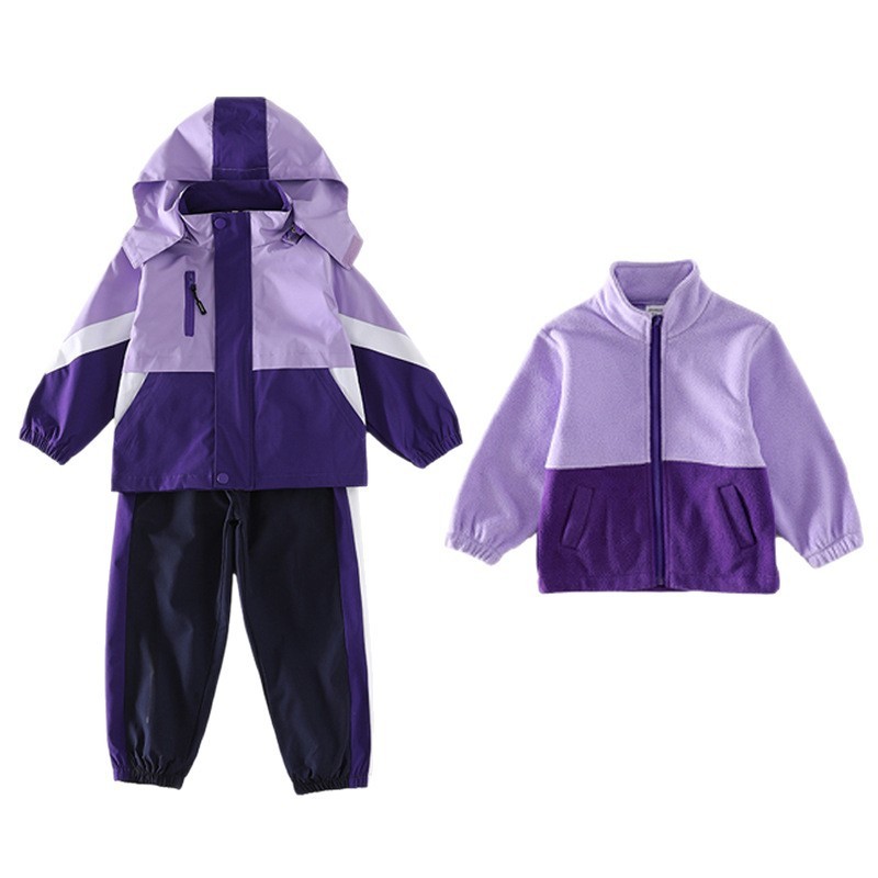 幼儿园园服春秋装新款小学生校服冲锋衣三件套男女童秋冬运动班服|undefined