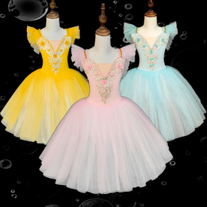Children's ballet costumes ballet ballerina dress uniforms  princess sleeve skirts ballet dance outfits children dance tutu skirts