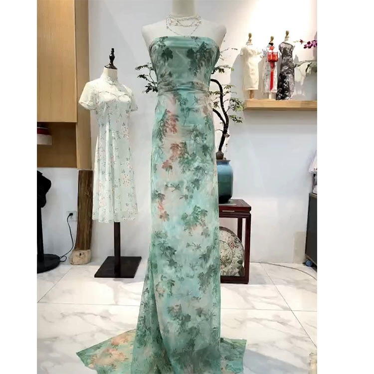 (Граница торговли), летчий чонсам, ткань, юбка, европейский стиль, Slim-fit, 3D