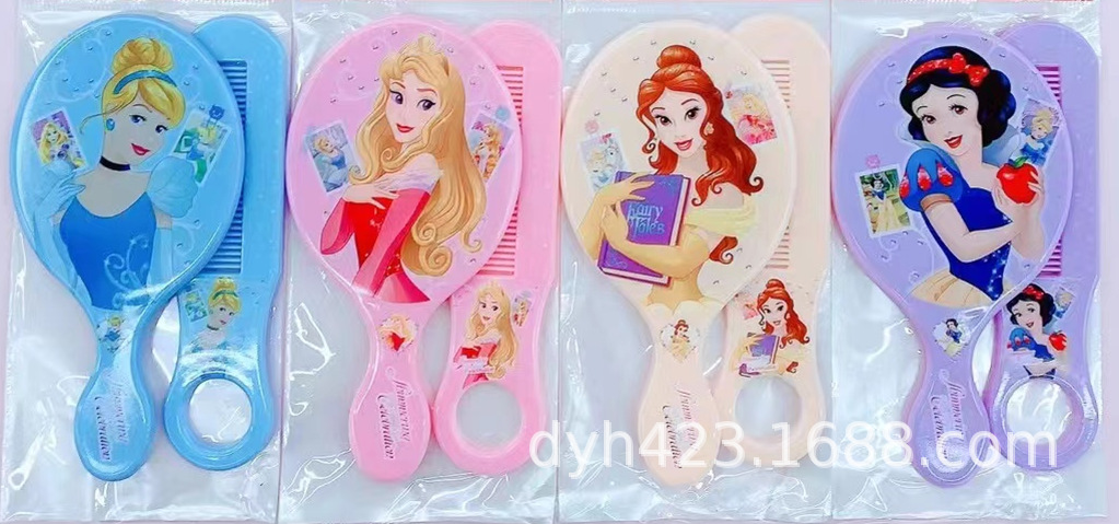 卡通儿童时尚两件套 镜子+梳子 T06-9 展.png