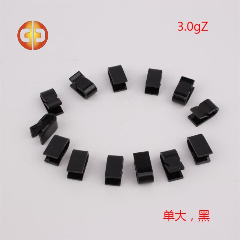 厂家出售3克Z平衡夹  单面倒刺黑色大口平衡夹  量大质优