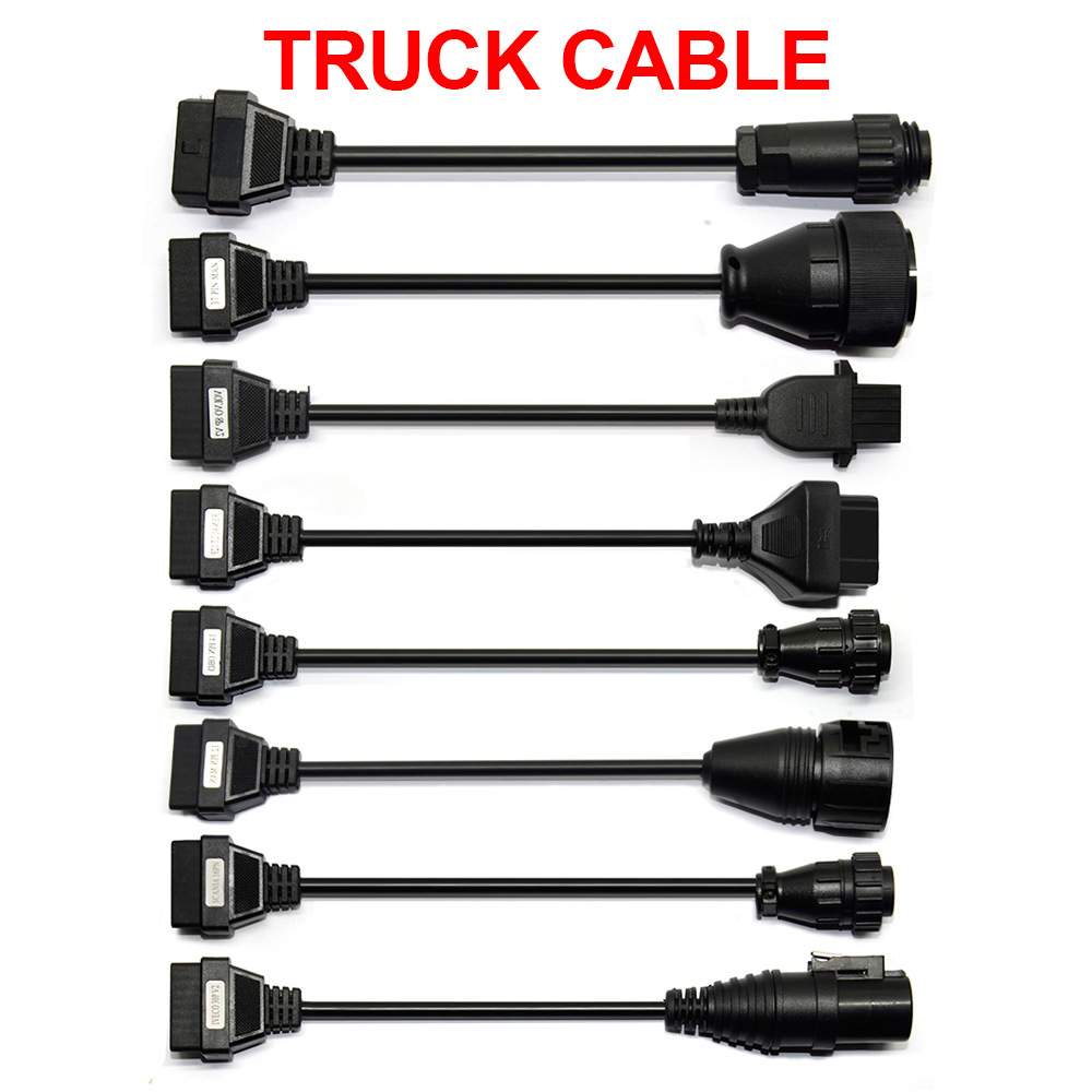 跨境卡车线8条Trucks cables for 150e tcs cdp obd2卡车诊断线