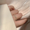 Cute sophisticated brand small design advanced ring with stone, cat's eye, light luxury style, high-quality style