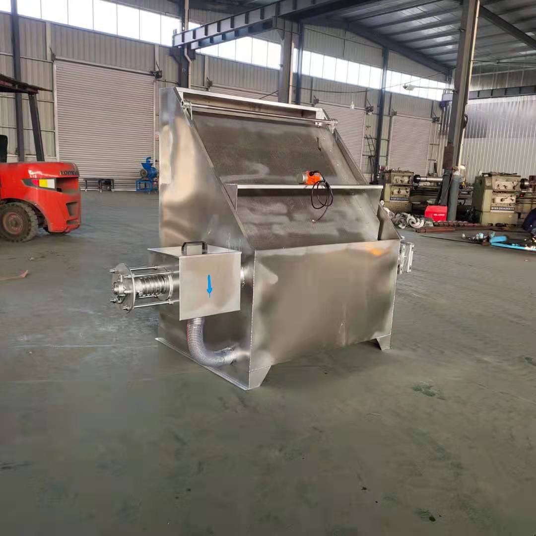 河南外贸斜筛式猪粪脱水机厂家直售养殖场粪污固液分离设备牛粪干