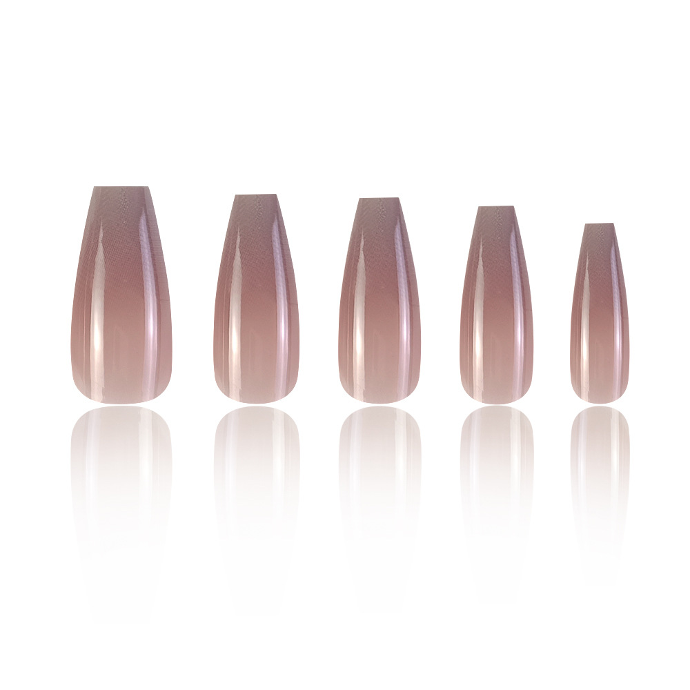 Uñas postizas transparentes color té helado, estilo dulce y delicado, uñas largas para usar, piezas de arte de uñas de alta gama, muy vendidas.