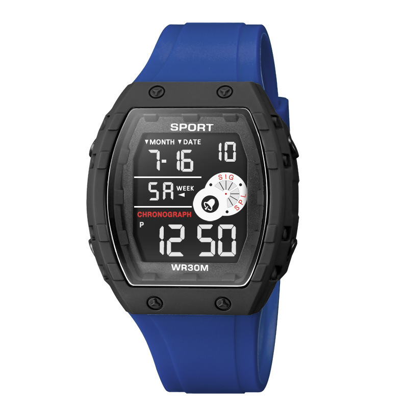 Moda esfera grande hombre al aire libre cronógrafo electrónico reloj multifuncional alarma de luz nocturna relojes electrónicos fabricantes lotes