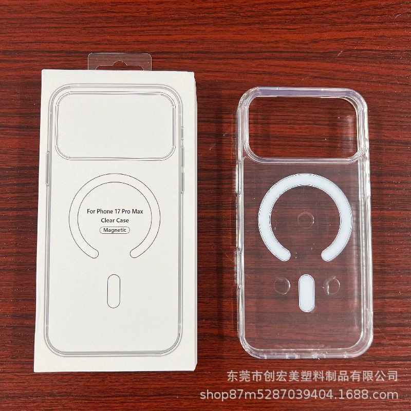 Чехол для телефона (Apple) серии iPhone 17 — прозрачный магнитный MagSafe акрил, варианты защиты линз