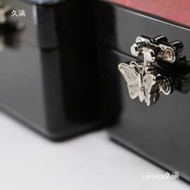 漆器复古螺钿首饰盒结婚礼物木质耳饰品项链收纳盒装手工大漆