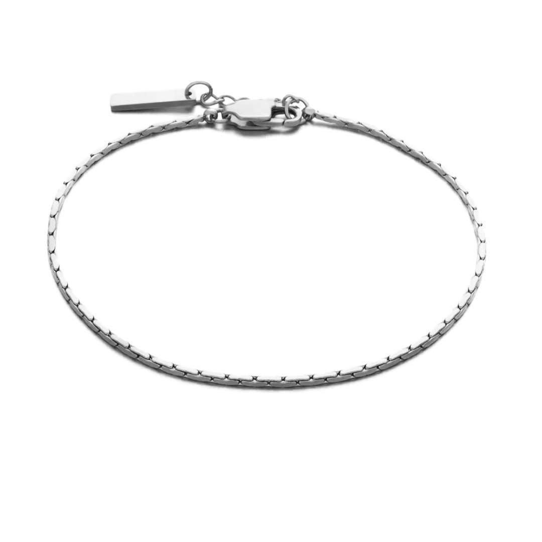 Korean-style Cross-border New Product Titanium Bracelet, Thin Hammered Round Design, Fashionable Simple Jewelry,_voghion.com