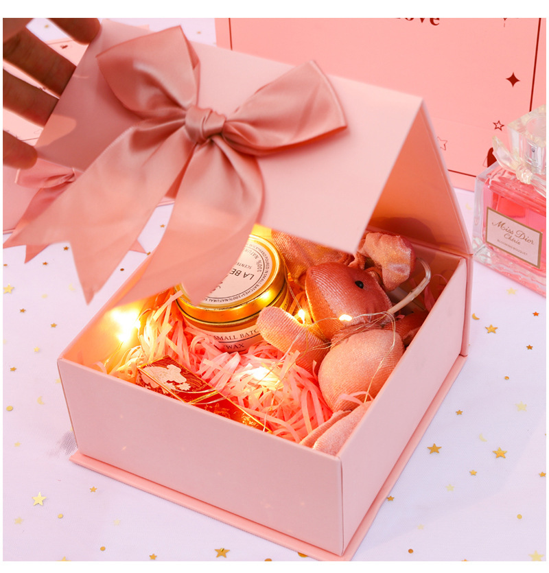 Girl Heart Pink Flip Gift Box Baby Full...