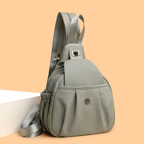 Travel backpack women's new single-shoulder chest bag, lightweight, commuting, crossbody, multifunctional sports leisure single-shoulder crossbody bag