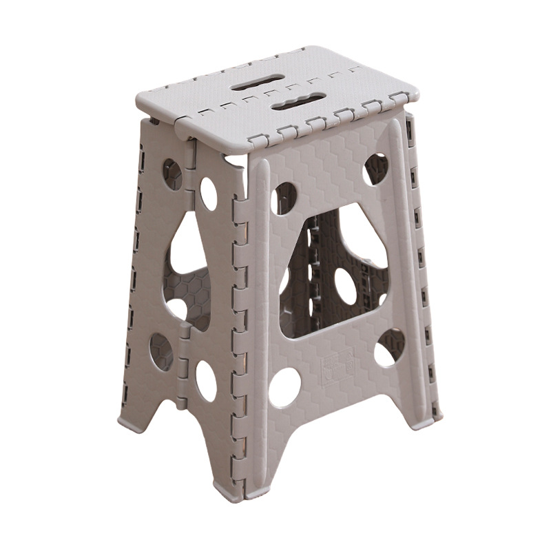 Taburete plegable de plástico, taburete alto, puesto para acampar en el hogar, silla de pesca al aire libre, metro, banco pequeño plegable portátil