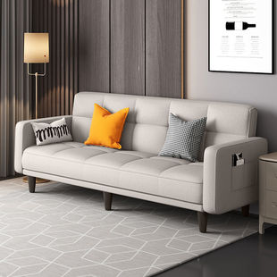 Sofa Bed Dual-Purpose Living Room Small Apartment Foldable Simple Bedroom Fabric Simple Multi-Functional Rental House Single or Double